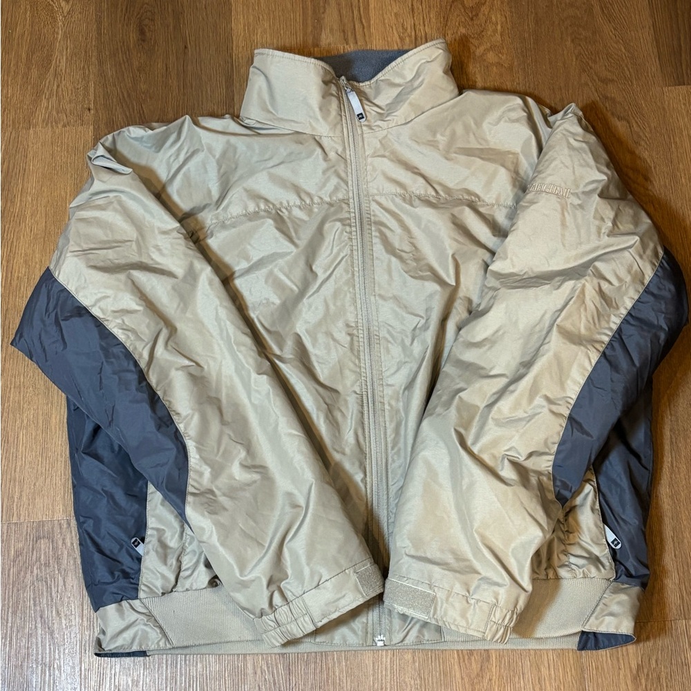 Pacific Trail Men’s XXL Jacket Beige Navy Blue Outdoor Coat Warm Hiking
